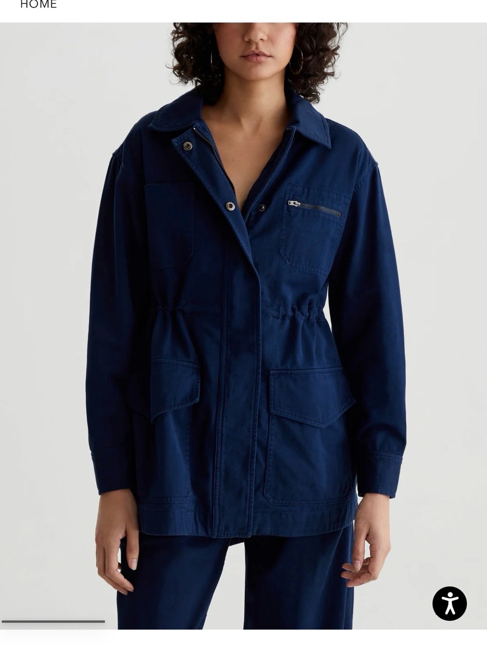 AG Jeans navy blue cotton jacket